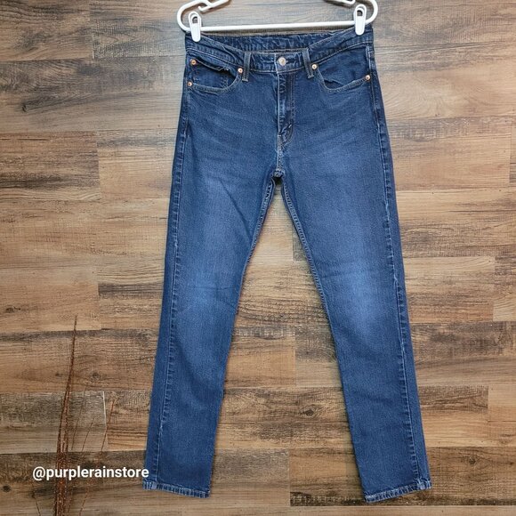 Levi's Jeans 32x34 Measures 32x33 Slim Fit 511 Medium Dark Wash Denim Western